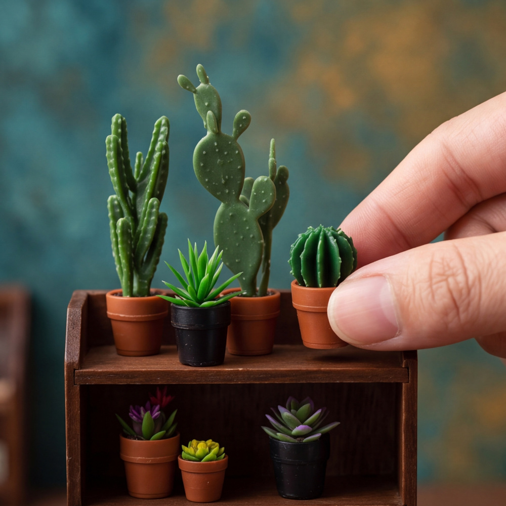 8 Stück Miniatur-Kunststofftop – Succulent Set Bewertung und Preis